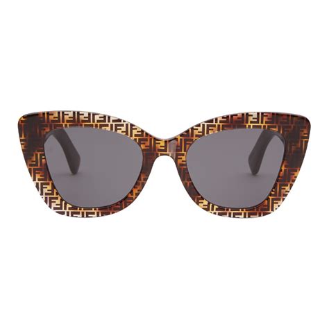 fendi havana cat sunglasses on face|fendi havana sunglasses costco.